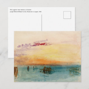 Postal William Turner - La laguna cerca de Venecia al ata