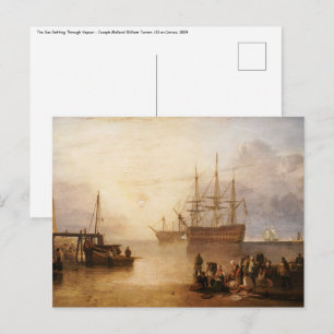 Postal William Turner - La puesta del sol a través del Va