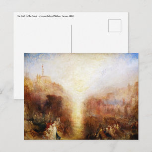 Postal William Turner - La visita a la tumba