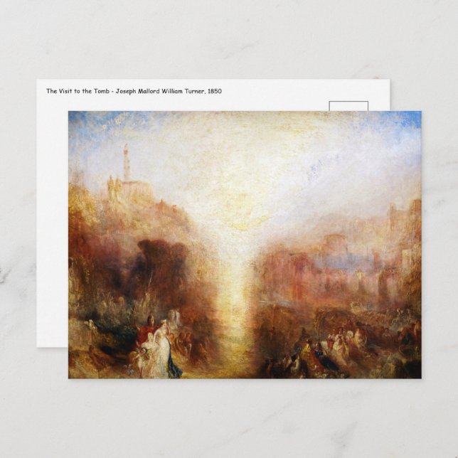 Postal William Turner - La visita a la tumba (Anverso / Reverso)