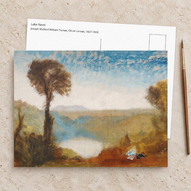 Postal William Turner - Lago de Nemi (Subido por el creador)