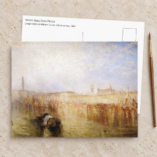 Postal William Turner - Muelle de Venecia, Palacio Ducal