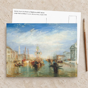 Postal William Turner - Pórtico de Madonna della Salute V