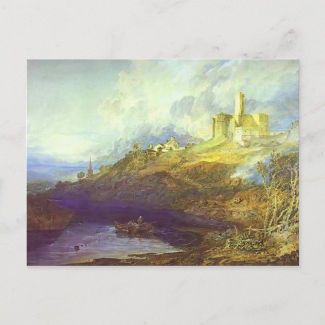 Postal William Turner- Tormenta se acerca a SunSet (Anverso)