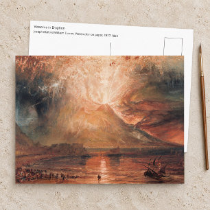 Postal William Turner - Vesubio en erupción