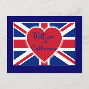 Postal William y Catherine con Union Jack Products