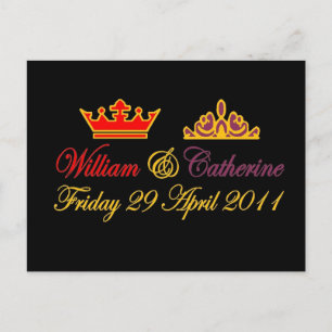Postal William y Catherine Royal Boda