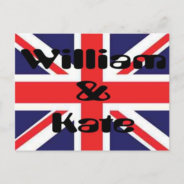 Postal William y Kate (Anverso)