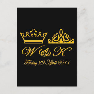 Postal William y Kate Royal Boda