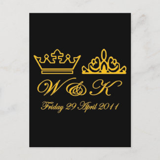 Postal William y Kate Royal Boda