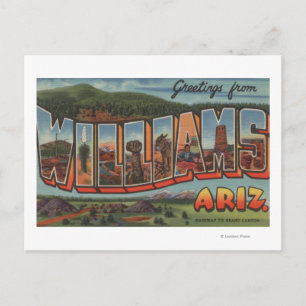Postal Williams, Arizona - Escenas de letras grandes