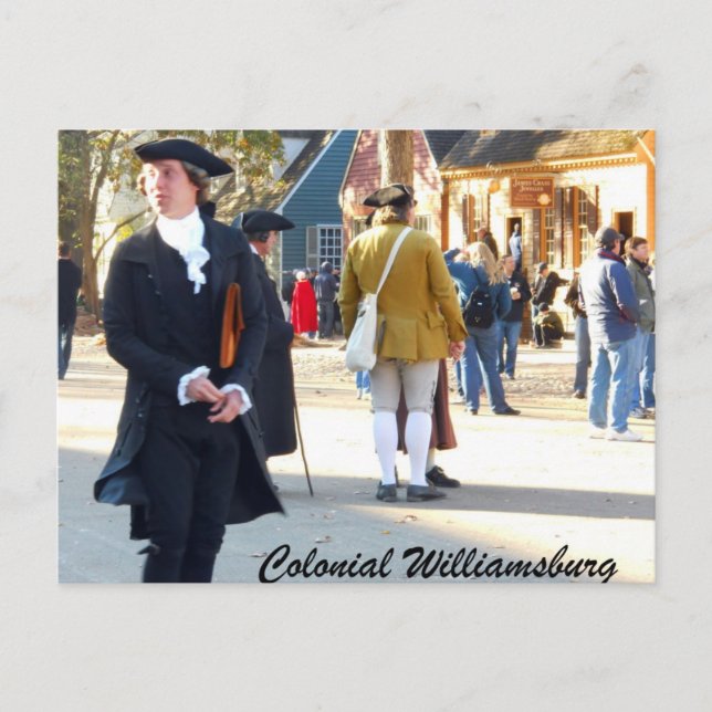 Postal Williamsburg colonial (Anverso)