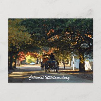 Postal Williamsburg colonial