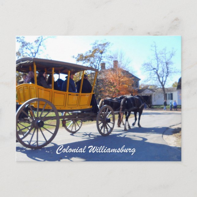 Postal Williamsburg colonial (Anverso)