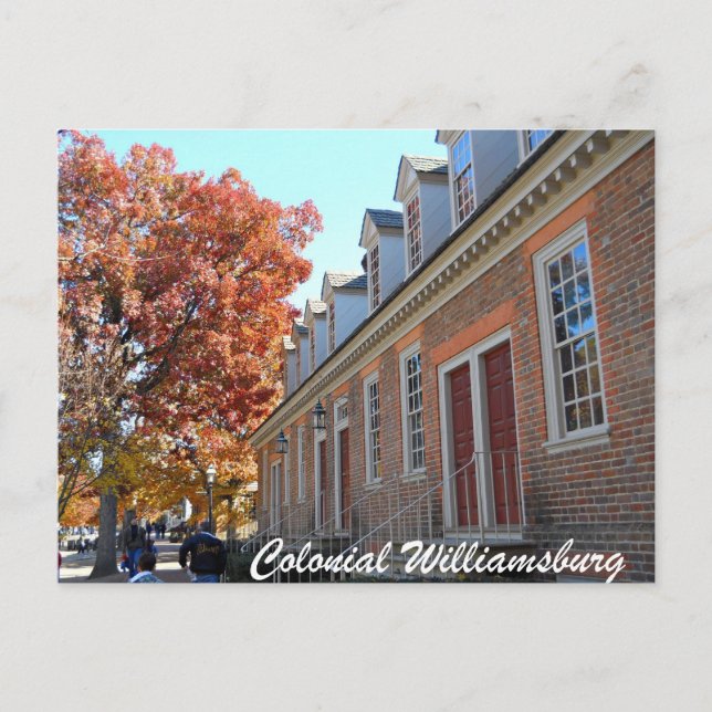 Postal Williamsburg colonial (Anverso)