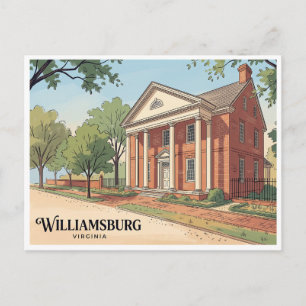 Postal Williamsburg Colonial Virginia