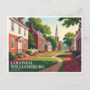 Postal Williamsburg Colonial Virginia