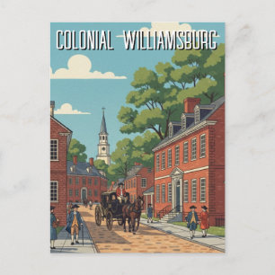 Postal Williamsburg Colonial Virginia Viajes