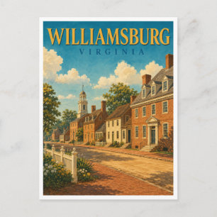 Postal Williamsburg Virginia Colonial GeoSaga