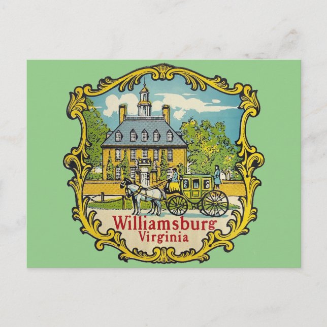 Postal Williamsburg Virginia - Postcard (Anverso)