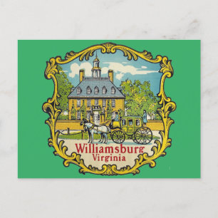 Postal Williamsburg Virginia - Postcard