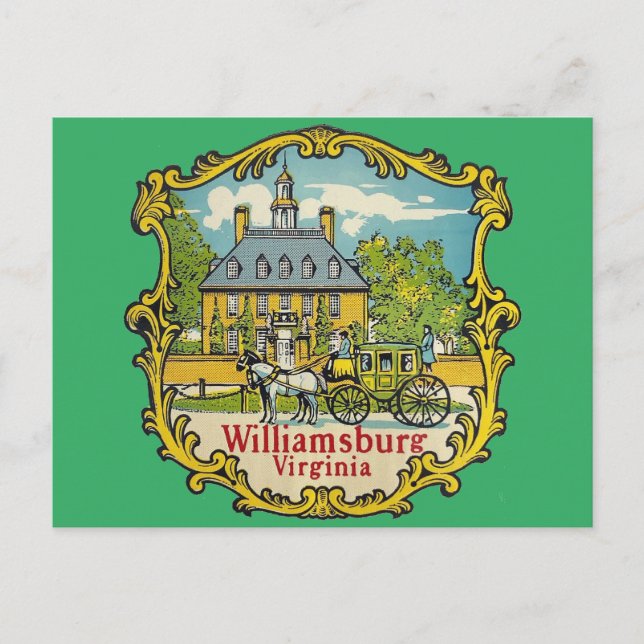 Postal Williamsburg Virginia - Postcard (Anverso)