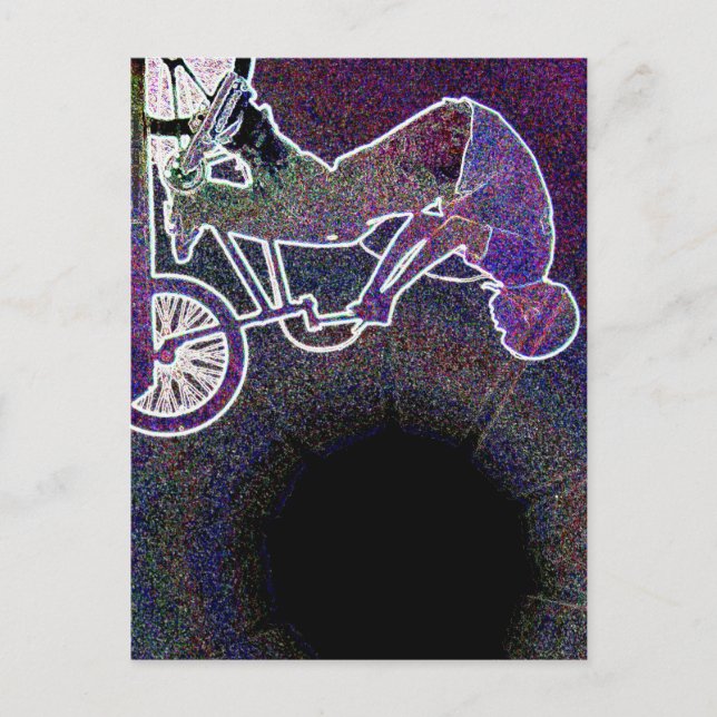 Postal WillieBMX el brillo (Anverso)