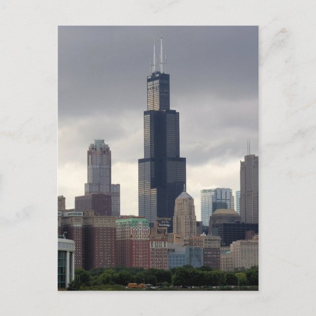 Postal Willis Tower - Chicago, Illinois Postcard (Anverso)