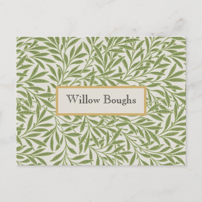 Postal Willow Boughs by William Morris (Anverso)