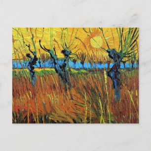 Postal Willows at Sunset (F572) Van Gogh Bella Artes