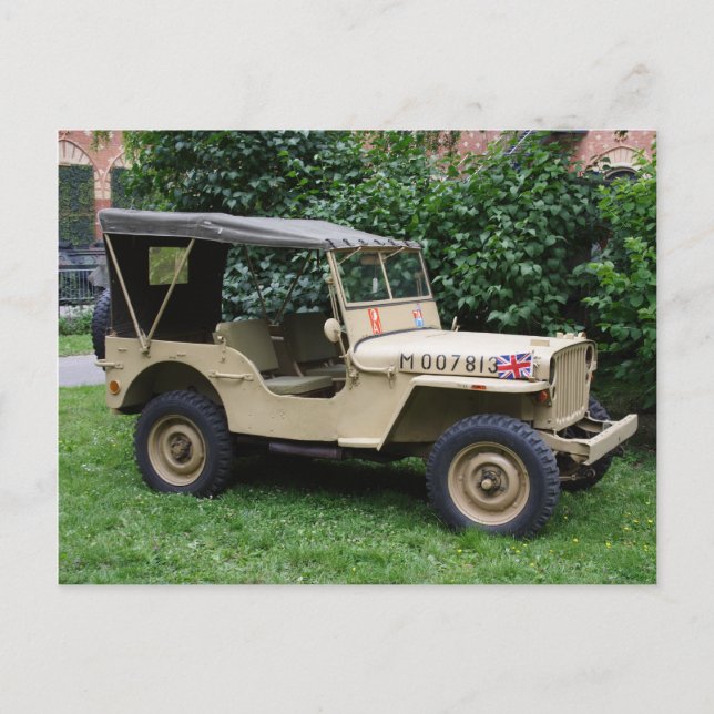 Postal Willys Jeep (Anverso)