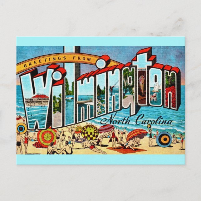 Postal Wilmington NC antiguo  (Anverso)
