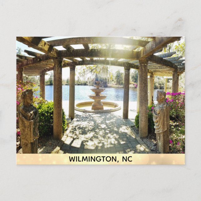 Postal Wilmington North Carolina Airlie Gardens Pergola (Anverso)