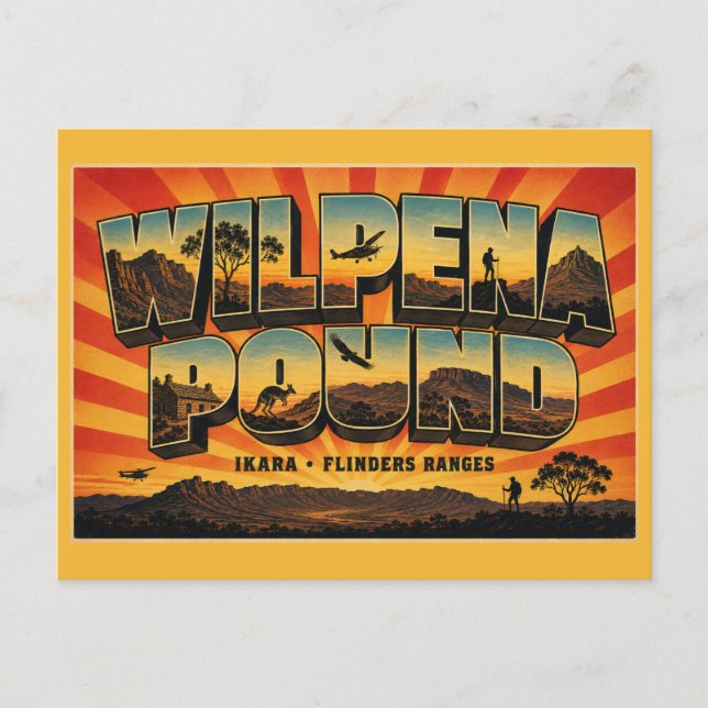 Postal Wilpena Pound Ikara Flinders Ranges Outback Maravi (Anverso)