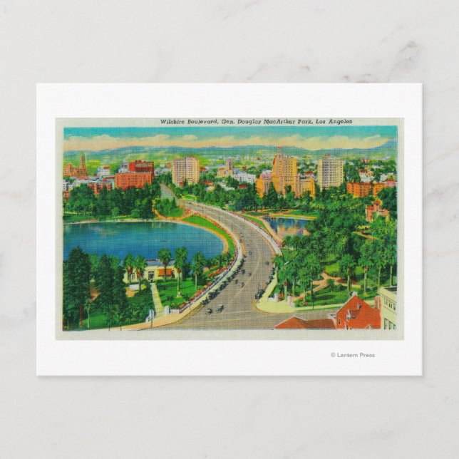 Postal Wilshire Boulevard, General Douglas MacArthur (Anverso)