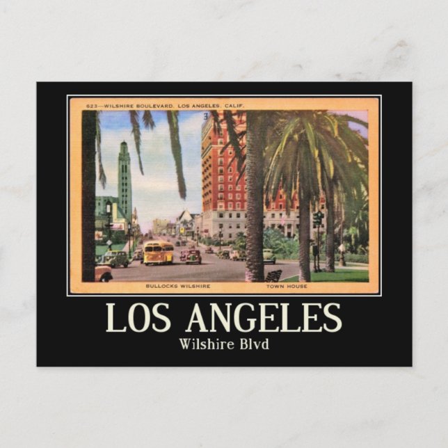 Postal Wilshire Boulevard, Los Angeles, Vintage (Anverso)