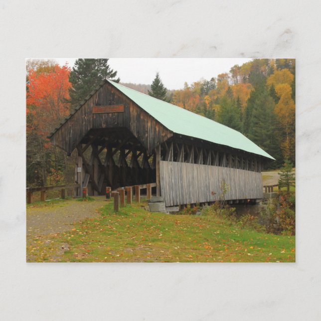 Postal Wilsons Mill Covered Bridge Maine (Anverso)