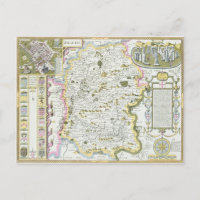 Wiltshire, grabado por Jodocus Hondius