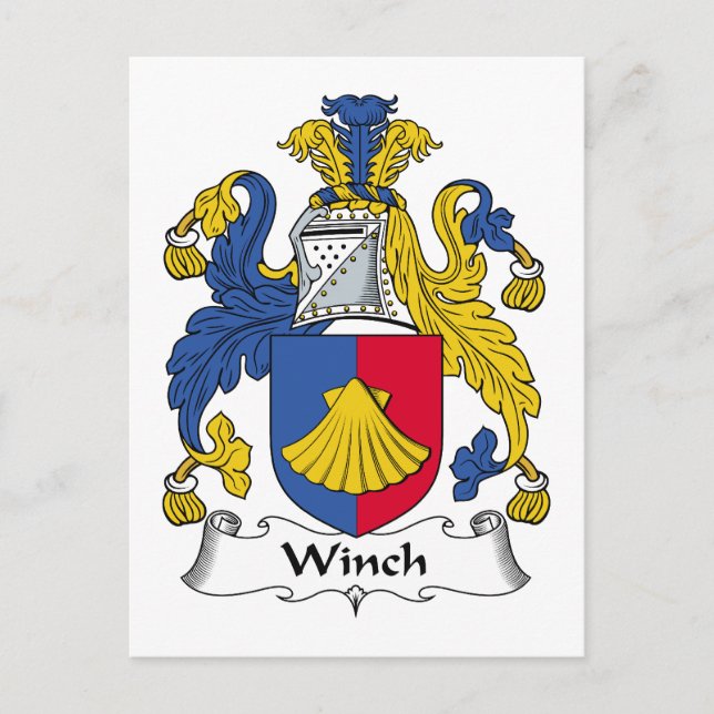 Postal Winch Family Crest (Anverso)