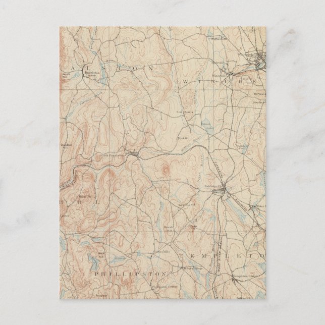 Postal Winchendon, Massachusetts (Anverso)