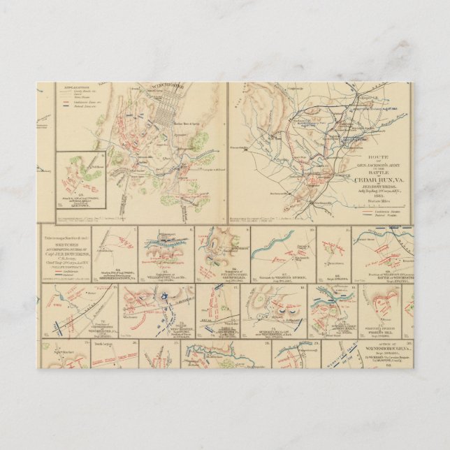 Postal Winchester, Cedar Run, Port Republic, Va (Anverso)
