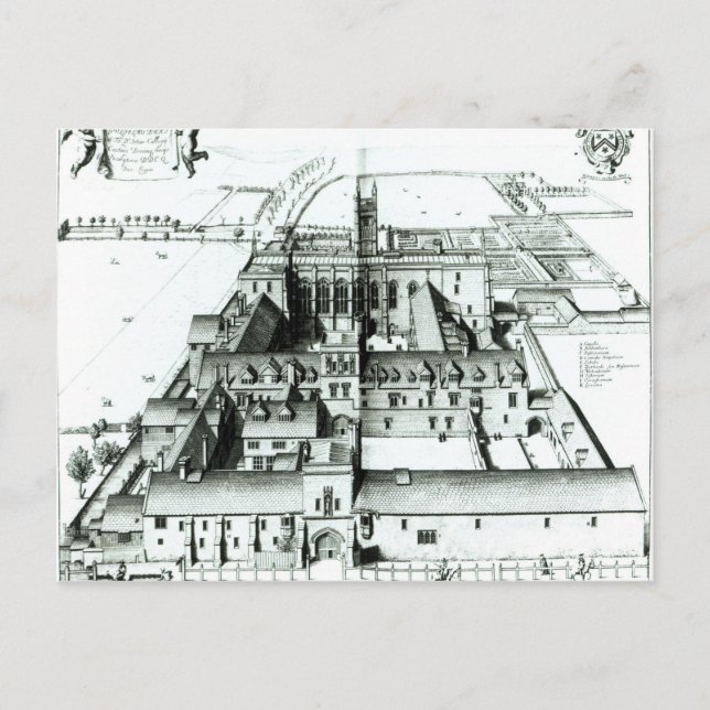 Postal Winchester College (Anverso)