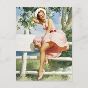 Postal Wind on Fence Pin Up
