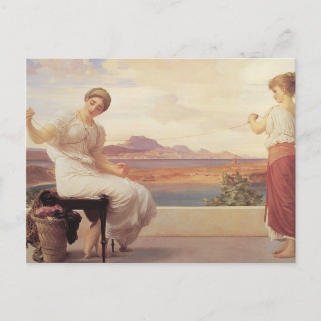 Postal Winding the Skein Yarn Bella Artes (Anverso)