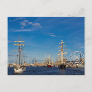 Postal Windjammer en el Hansesail en Rostock (Alemania)