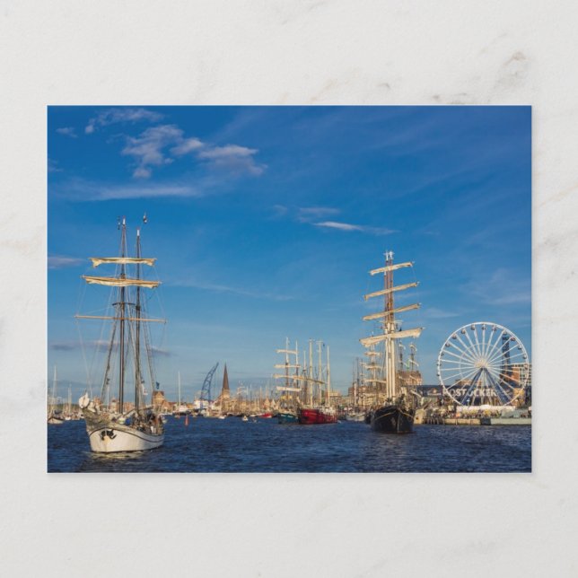 Postal Windjammer en el Hansesail en Rostock (Alemania) (Anverso)