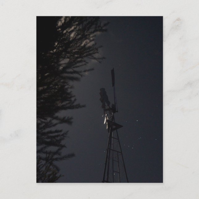 POSTAL WINDMILL NIGHT SKY QUEENSLAND AUSTRALIA (Anverso)