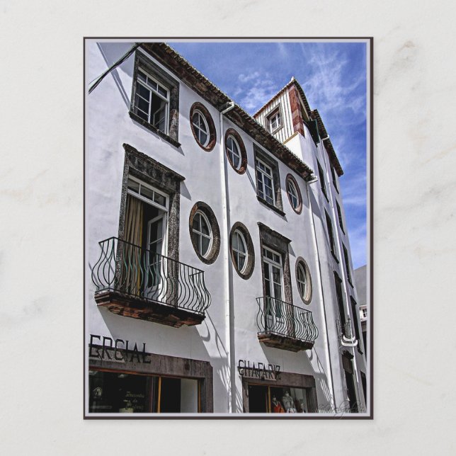 Postal Windows & Balcony : Funchal, Portugal (Anverso)