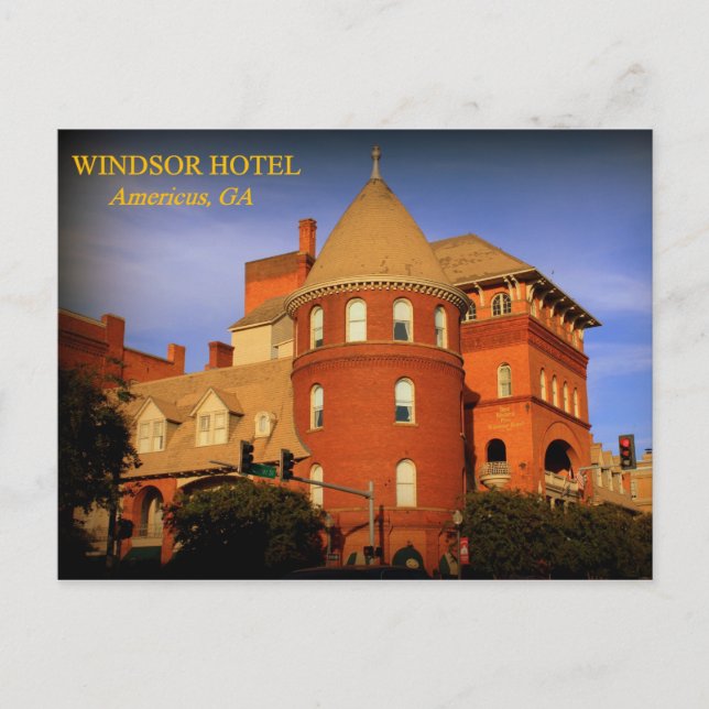 POSTAL WINDSOR HOTEL, AMERICUS, GA (Anverso)