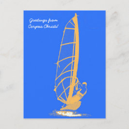 Postal windsurfista, saludos de Corpus Christi!